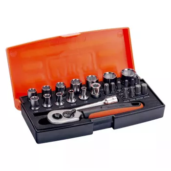 Bahco SL25AF dopsleutelset, 25 st., 1/4 aandrijving