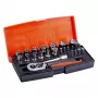 Bahco SL25AF dopsleutelset, 25 st., 1/4 aandrijving