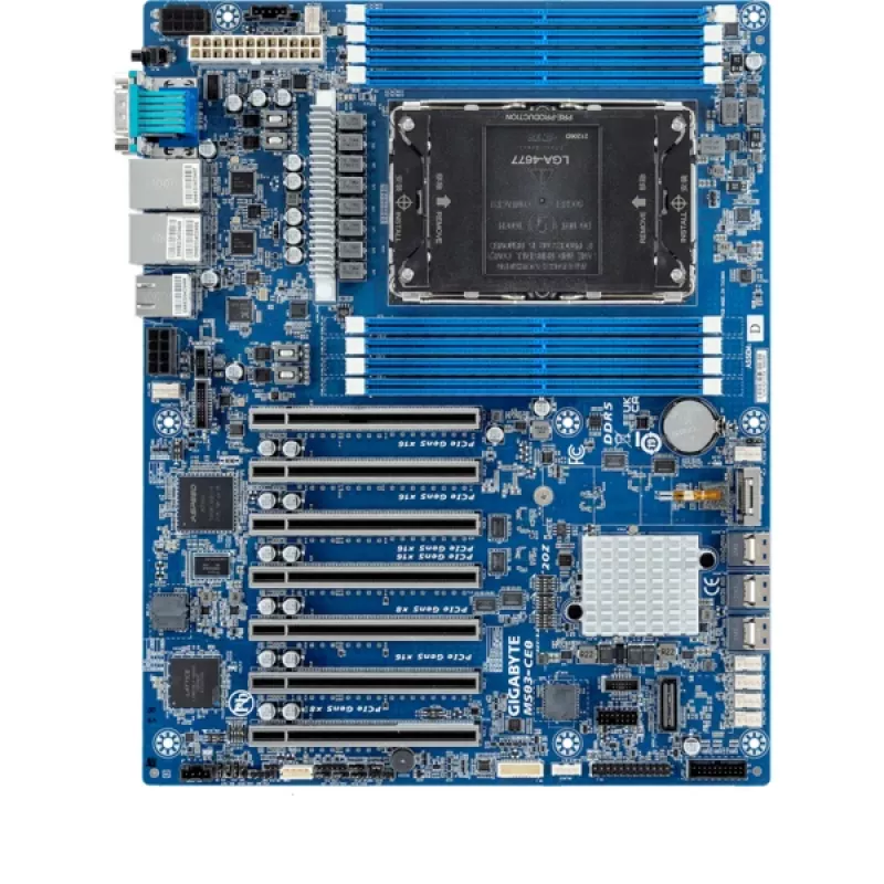 GIGABYTE MS03-CE0 moederbord Intel C741 LGA 4677 (Socket E) ATX