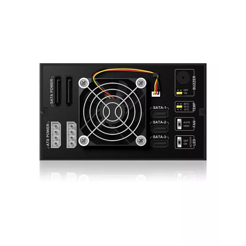 ICY BOX ICY BOX IB-563SSK - behuizing voor opslagstations met ventilator - 3.5 (8.9 cm)