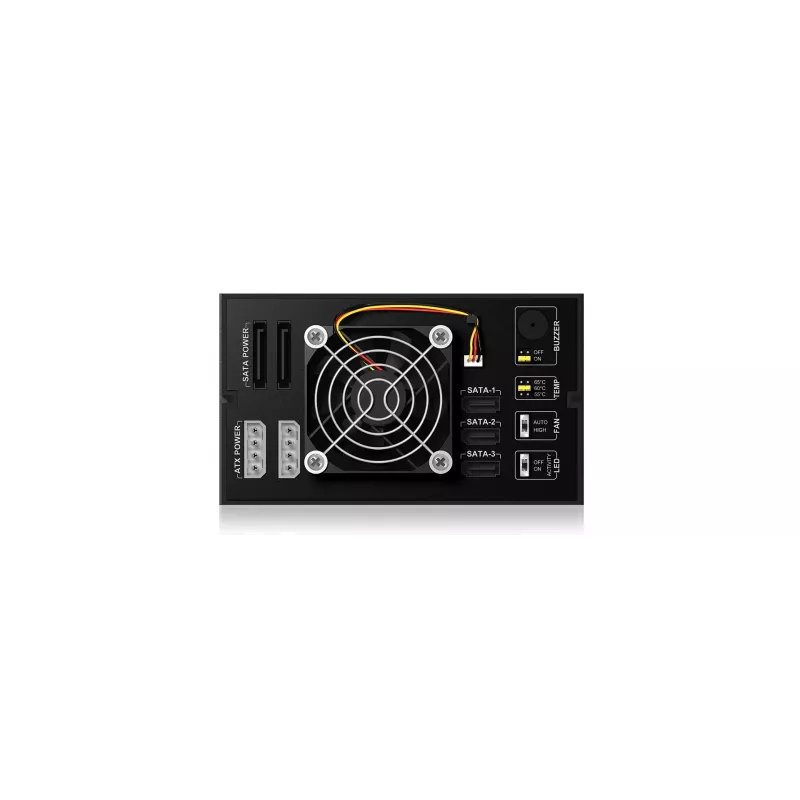 ICY BOX ICY BOX IB-563SSK - behuizing voor opslagstations met ventilator - 3.5 (8.9 cm)