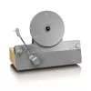 Belt-drive-audio-platenspeler Lenco LSA-071SI, volautomatisch, grijs, Bluetooth, 3,5 mm, 10 W
