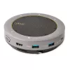 StarTech.com USB-C speakerphone dockingstation, mini draagbare conferentiespeaker en audiodock, USB-C naar VGA/4K HDMI, 2x USB-A hub, microfoon/luidspreker, Teams/Zoom/softphone speakerphone