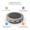 StarTech.com USB-C speakerphone dockingstation, mini draagbare conferentiespeaker en audiodock, USB-C naar VGA/4K HDMI, 2x USB-A hub, microfoon/luidspreker, Teams/Zoom/softphone speakerphone
