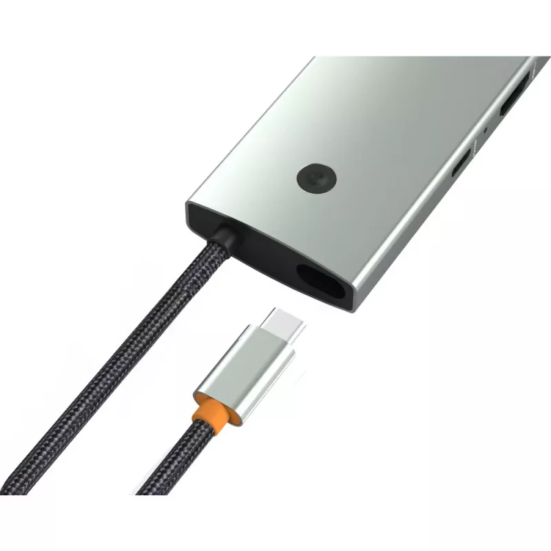 Techly IUSB32C-HUB6HPDI interface-hub USB 3.2 Gen 1 (3.1 Gen 1) Type-C 5000 Mbit/s aluminium