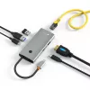 Techly IUSB32C-HUB6HPDI interface-hub USB 3.2 Gen 1 (3.1 Gen 1) Type-C 5000 Mbit/s aluminium