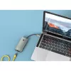 Techly IUSB32C-HUB6HPDI interface-hub USB 3.2 Gen 1 (3.1 Gen 1) Type-C 5000 Mbit/s aluminium