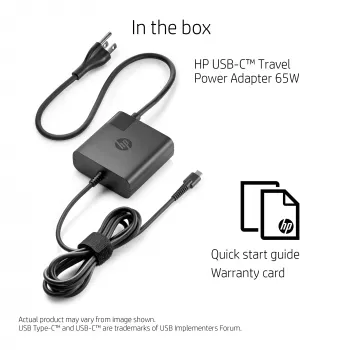 HP X7W50AA 65W SFF USB-C-netadapter, EURO