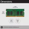 HP 8GB DDR4 3200 SODIMM geheugen, Business, Windows 10, Windows 11, 70 mm, 30 mm, 1,5 mm, 8 g