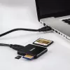 Hama USB 3.0 multi-kaartlezer, SD/microSD/CF, zwart