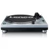 Direct-drive platenspeler Lenco L-3809ME — handmatig, USB Type-A, metallic-blauw