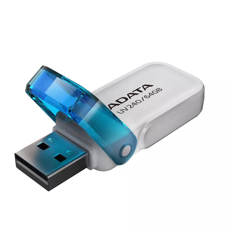 ADATA UV240 USB-stick 64 GB USB Type-A 2.0 blauw, wit