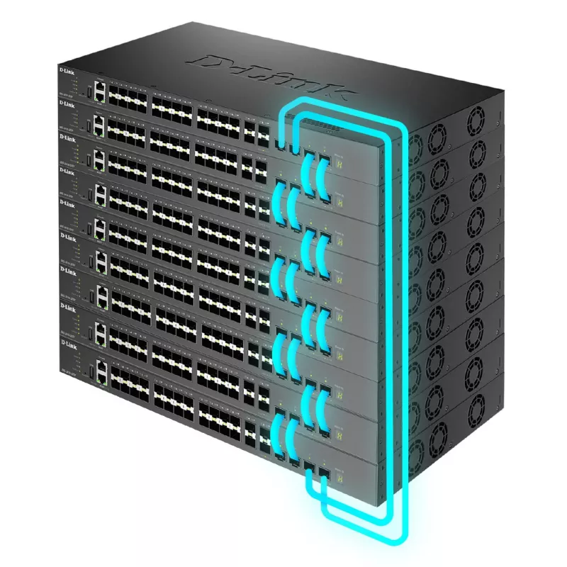 D-Link Layer 3 Stackable 10 Gigabit Managed Switches, managed, L3, vollduplex, rackmontage