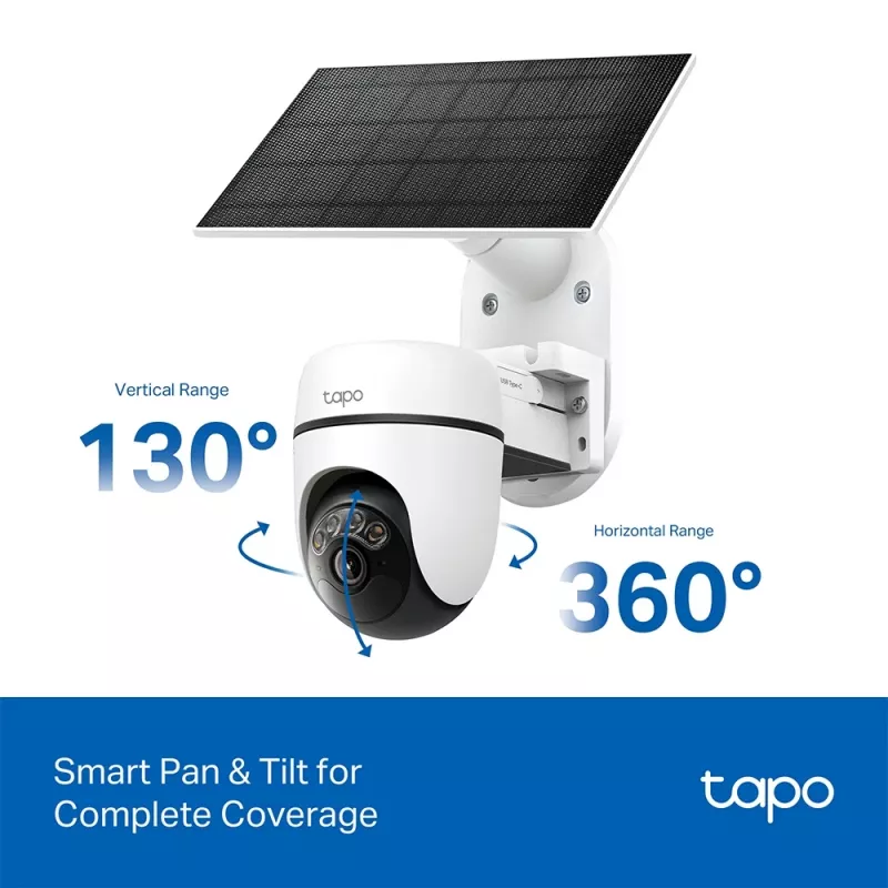 TP-Link Tapo Solar-Powered Pan/Tilt beveiligingscamera kit