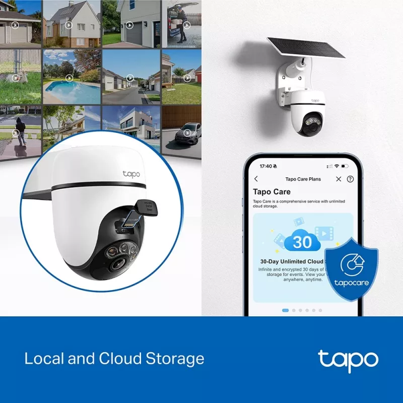 TP-Link Tapo Solar-Powered Pan/Tilt beveiligingscamera kit