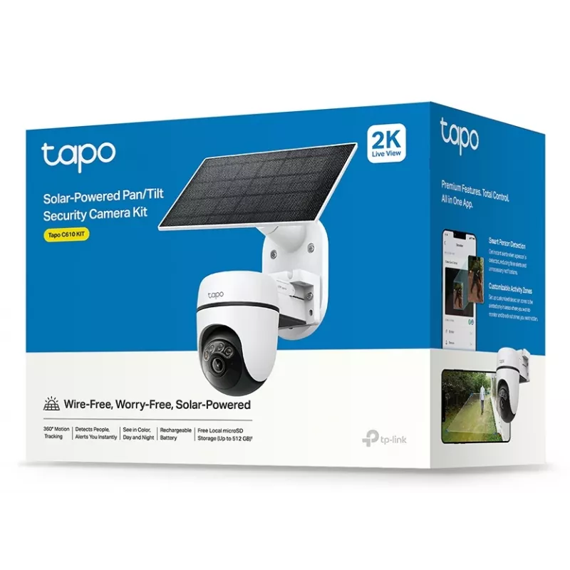 TP-Link Tapo Solar-Powered Pan/Tilt beveiligingscamera kit