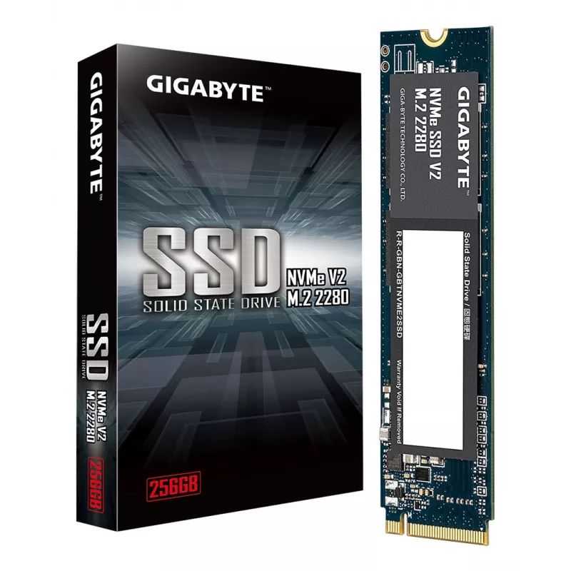 GIGABYTE G3NVMEV2256G interne solid-state-drive 256 GB M.2 PCI Express 3.0 NVMe 3D TLC NAND