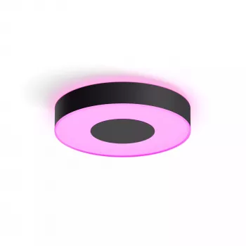Slimme plafondlamp Philips Hue Infuse zwart Bluetooth LED, Ø 381 mm, H 86 mm