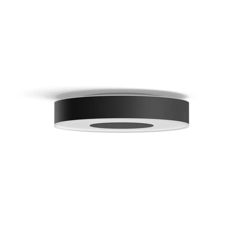 Slimme plafondlamp Philips Hue Infuse zwart Bluetooth LED, Ø 381 mm, H 86 mm
