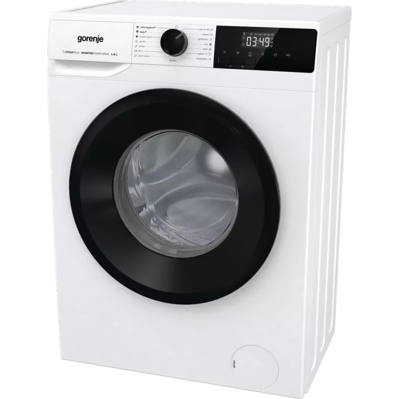Gorenje wasmachine WNHPI94A1PS BK070, frontlader, 9 kg, B, 75 dB, 1400 t/min, A