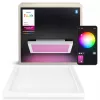 Philips Surimu Square Panel, slimme plafondlamp, Bluetooth/Zigbee, wit, aluminium, multi, 2000 K