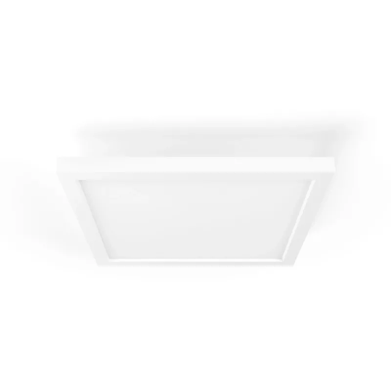 Philips Aurelle Square Panel Light, slimme plafondlamp, Bluetooth/Zigbee, wit, LED, aluminium, variabel