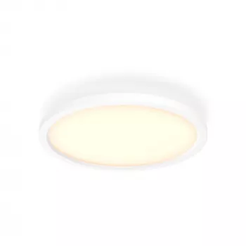Philips Aurelle Hue ronde paneellamp, slimme plafondlamp, Bluetooth/Zigbee, wit, LED, aluminium, variabel