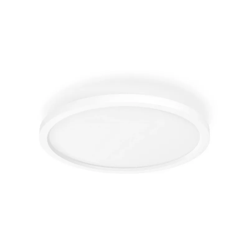 Philips Aurelle Hue ronde paneellamp, slimme plafondlamp, Bluetooth/Zigbee, wit, LED, aluminium, variabel