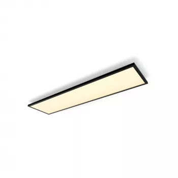 Slimme plafondlamp Signify Philips Aurelle Rectangle Panel — Bluetooth/Zigbee, 1200×300×48 mm, zwart