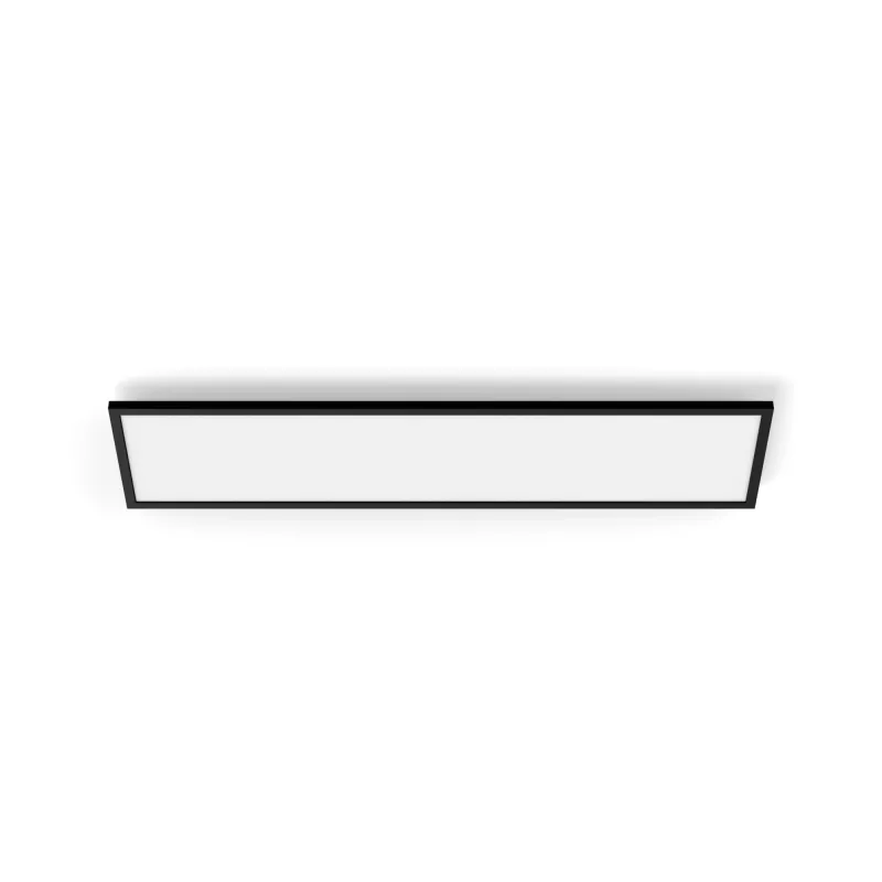 Slimme plafondlamp Signify Philips Aurelle Rectangle Panel — Bluetooth/Zigbee, 1200×300×48 mm, zwart