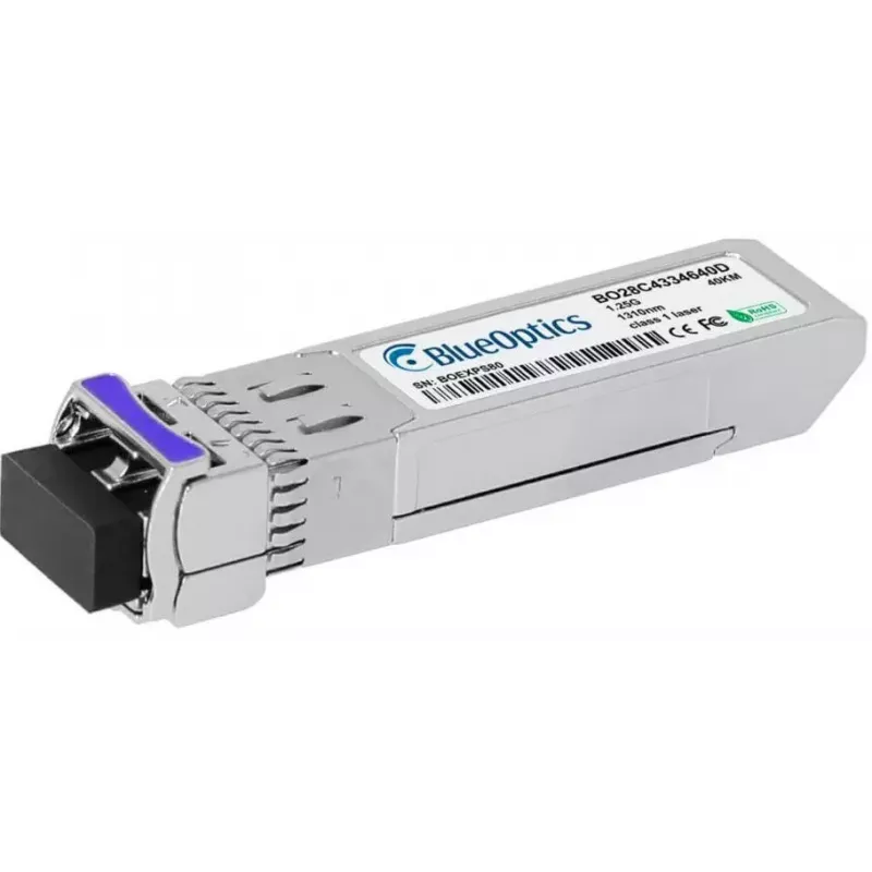 Glasvezel-SFP-transceiver BlueOptics AT-SPBD40DUAL-14-BO, cSFP-interface, LC-stekker, aluminium