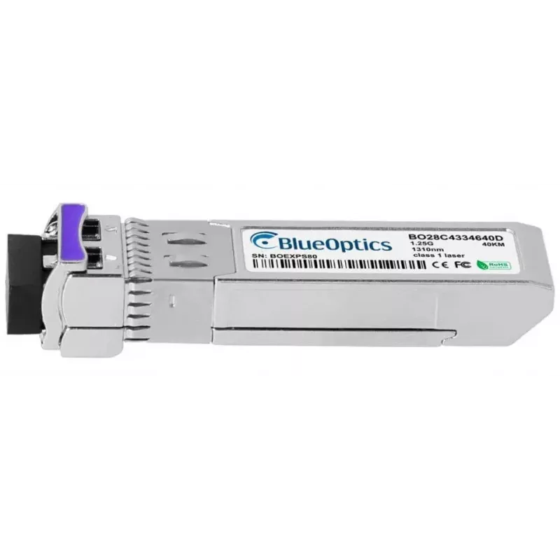 Glasvezel-SFP-transceiver BlueOptics AT-SPBD40DUAL-14-BO, cSFP-interface, LC-stekker, aluminium