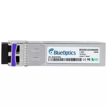 Glasvezel-SFP-transceiver BlueOptics AT-SPBD40DUAL-14-BO, cSFP-interface, LC-stekker, aluminium