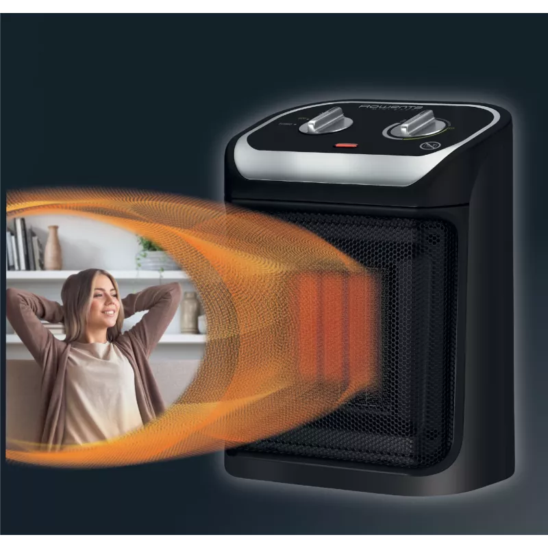 Rowenta Mini Excel SO9261 indoor zwart 1800 W ventilator-elektrische heteluchtkachel
