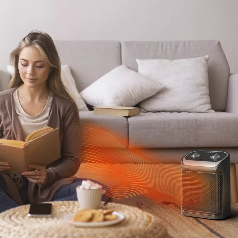Rowenta Mini Excel SO9261 indoor zwart 1800 W ventilator-elektrische heteluchtkachel