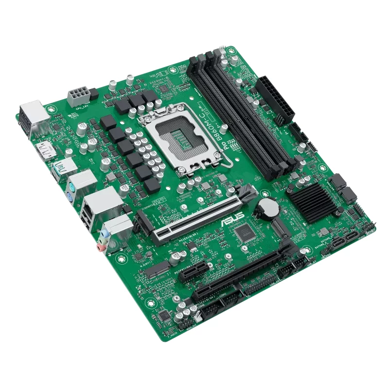 Moederbord ASUS PRO B860M-C-CSM — Intel B860, LGA 1851 (Socket V1), Micro ATX, 4× DIMM DDR5, 256 GB max