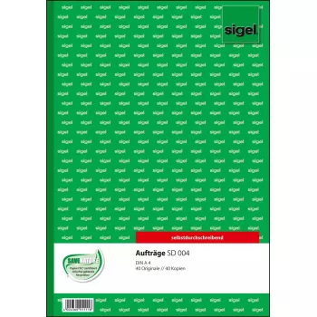 Geschäftsformulier Sigel SD006 groen A4 80 blad