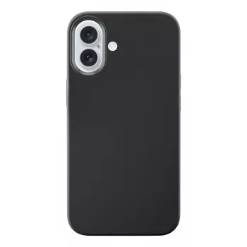 Cellularline Sensation – iPhone 16 hoes van soft-touch-siliconen, cover, Apple, iPhone 16, 15,5 cm (6,1 inch), zwart