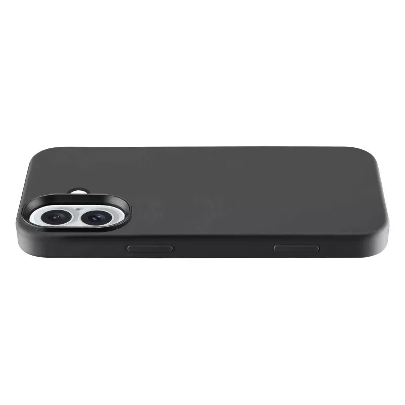 Cellularline Sensation – iPhone 16 hoes van soft-touch-siliconen, cover, Apple, iPhone 16, 15,5 cm (6,1 inch), zwart