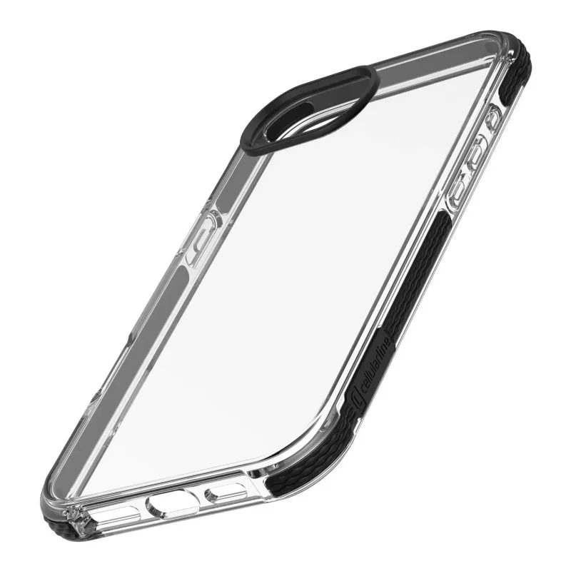 Cellularline Tetra Force Strong Guard – iPhone 16e ultra-elastische, stootvaste beschermhoes met geïntegreerde antibacteriële Microban®-technologie