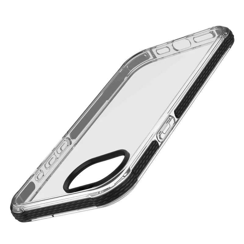 Cellularline Tetra Force Strong Guard – iPhone 16e ultra-elastische, stootvaste beschermhoes met geïntegreerde antibacteriële Microban®-technologie