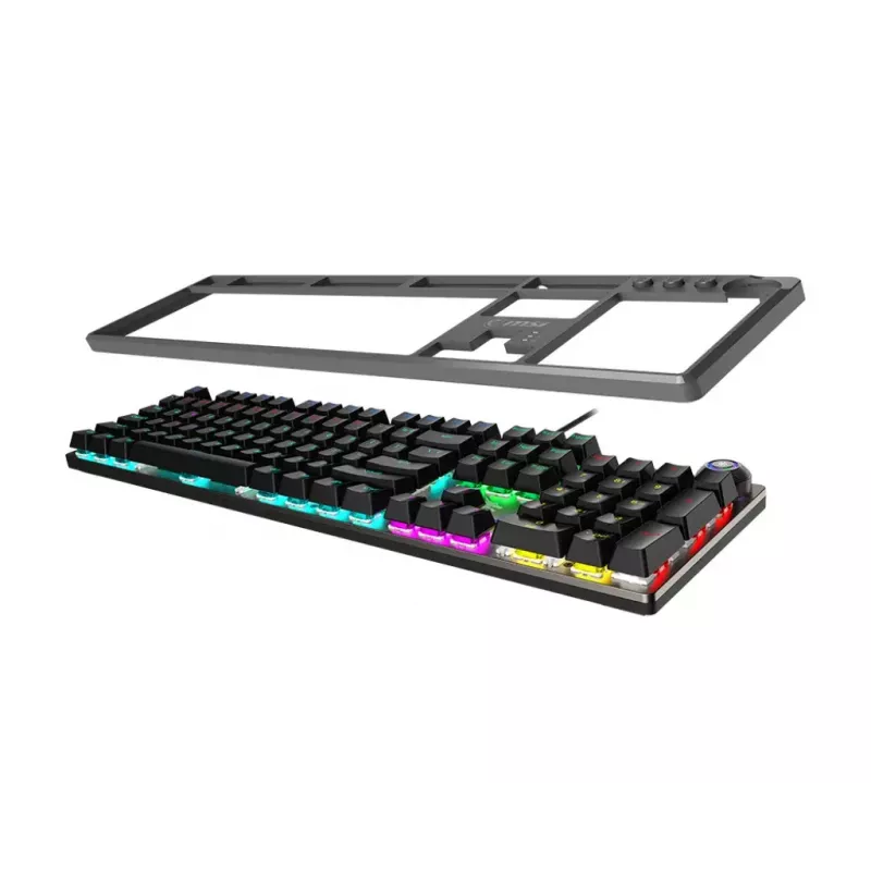 Gaming-toetsenbord MSI FORGE GK310 RED DE mechanisch USB QWERTY zwart