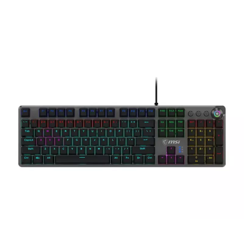 Gaming-toetsenbord MSI FORGE GK310 RED DE mechanisch USB QWERTY zwart