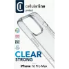 Cellularline Clear Protect – harde schaal voor iPhone 16 Pro Max met rubberen randen