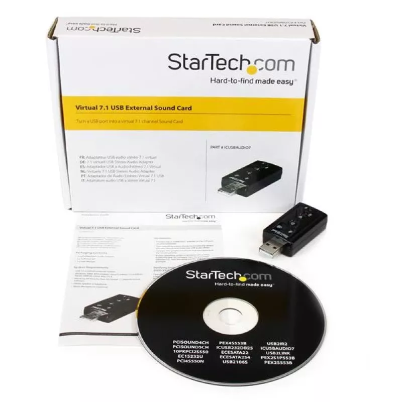 StarTech.com Virtual 7.1 USB stereo audio-adapter externe geluidskaart