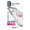 Cellularline Gloss Mag – iPhone 16 magnetische hoes voor opladen en bevestigen aan MagSafe-oplader