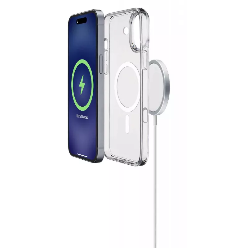 Cellularline Gloss Mag – iPhone 16 magnetische hoes voor opladen en bevestigen aan MagSafe-oplader
