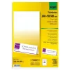 Sigel DP050 tafelkaarten, 240 x 90 mm, 185 g/m², hoogwit, 20 stuks