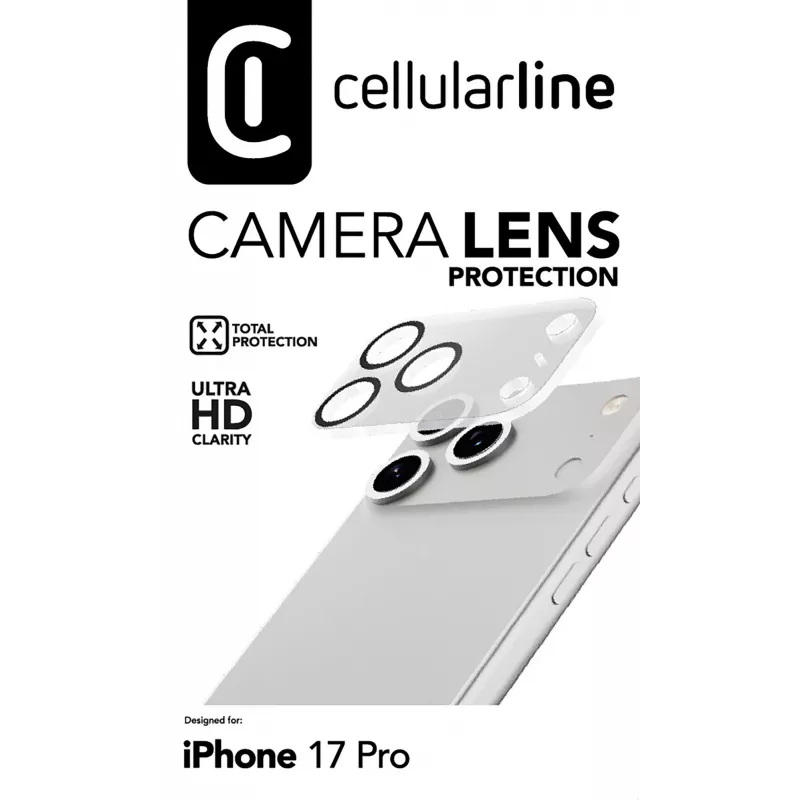 Cellularline cameraobjectief - iPhone 17 Pro bescherming voor de camera
