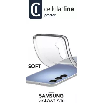 Cellularline Soft - Galaxy A16 zachte rubberen hoes, cover, Samsung, Galaxy A16, 17 cm (6,7 inch), transparant
